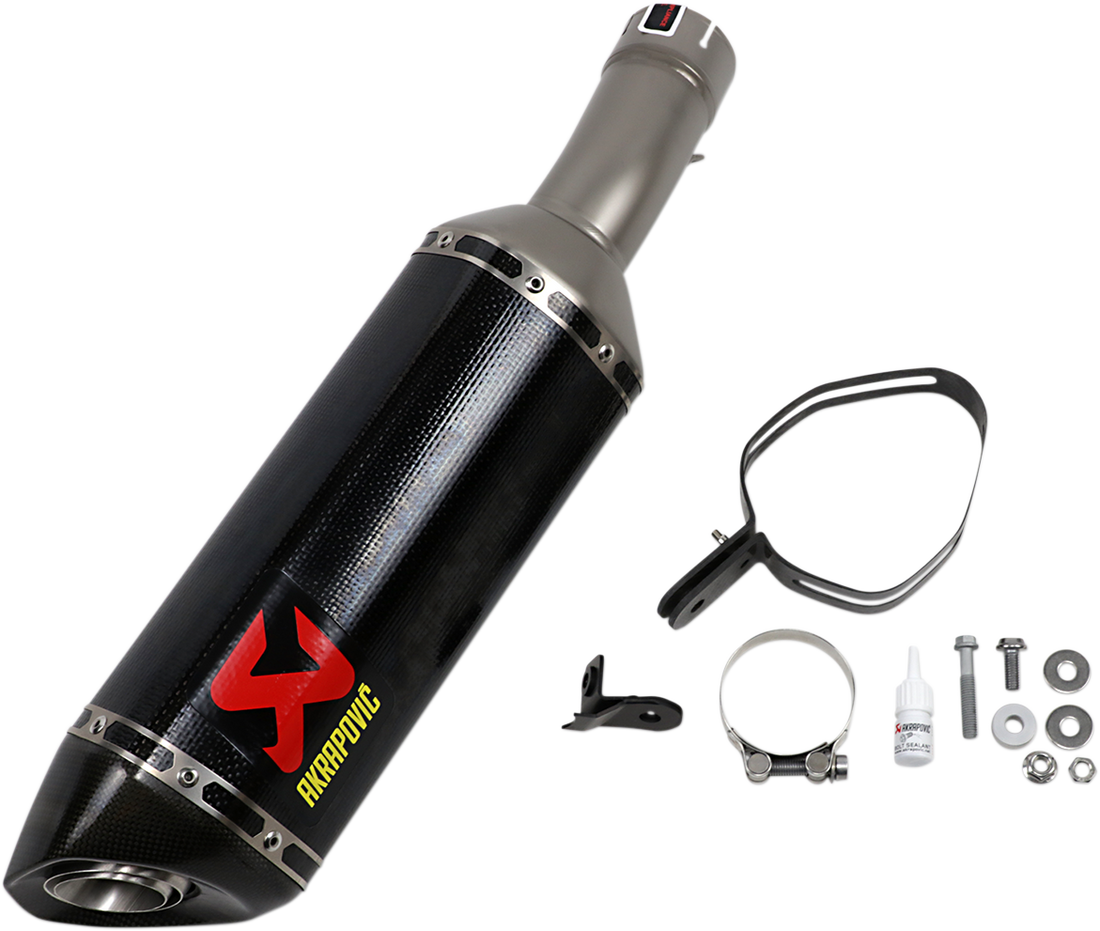 Akrapovic carbon exhaust for BMW S 1000 RR track motorcycle
