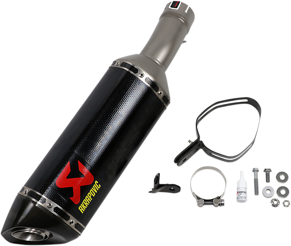 Akrapovic carbon exhaust for BMW S 1000 RR track motorcycle