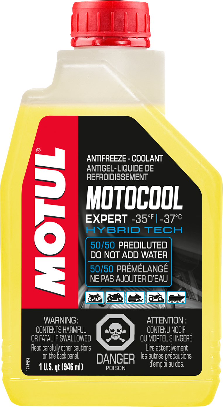 Motul Motocool coolant for a liquid-cooled Ducati maintenance discussion