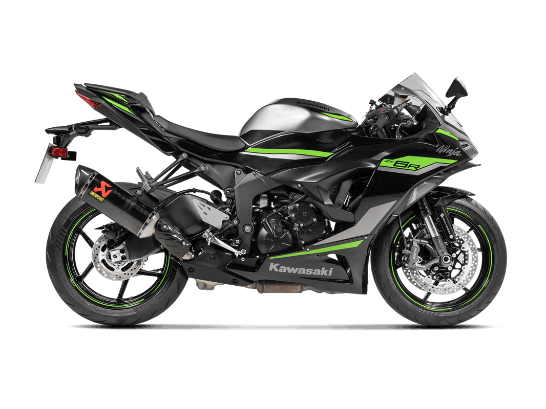 Akrapovic motorcycle slip-on muffler for track-day exhaust setup