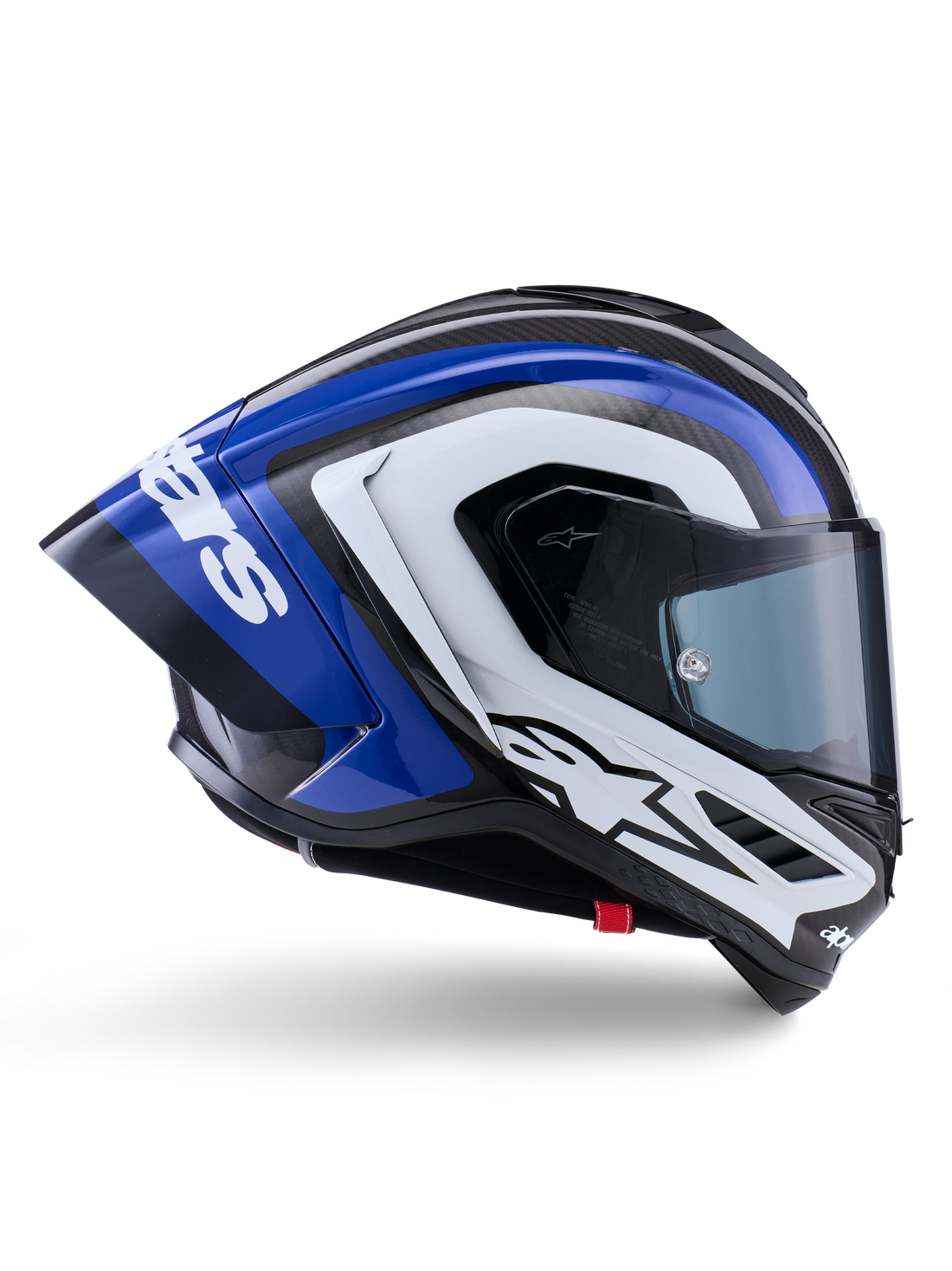 Alpinestars full-face race helmet used to explain FIM FRHPhe-02 verification