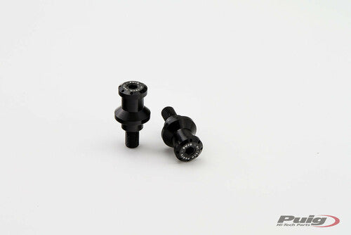 Puig 5924N Hi-Tech Swingarm Spools 10mm Black 2-Pack
