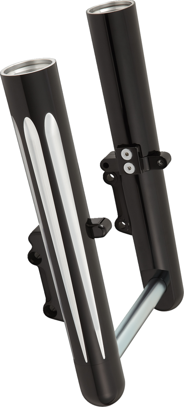 ARLEN NESS Fork Legs - Black Anodized / Deep Cut / Dual Disc 0403-0189