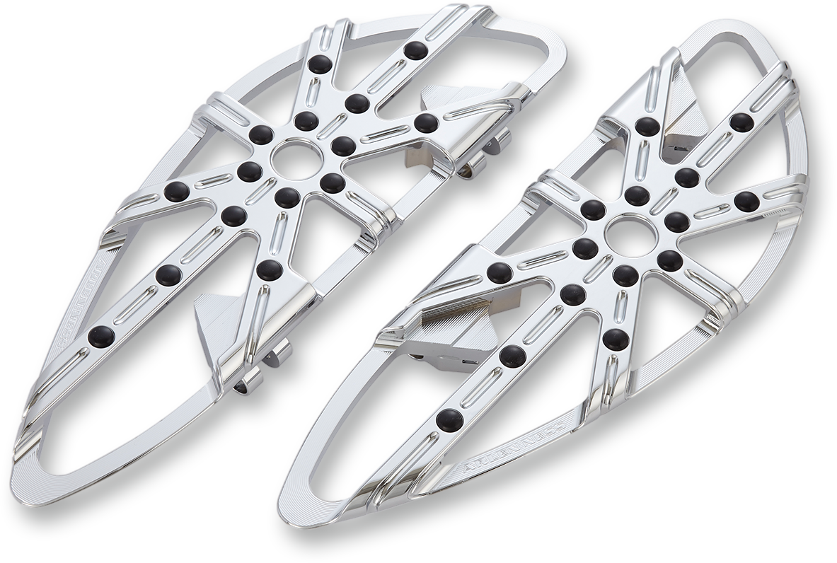 ARLEN NESS 10 Gauge Floorboards - Driver / Chrome 1622-0516