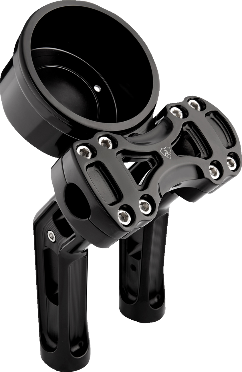ARLEN NESS Wayback Risers - Method / 7" / 4" Round Gauge / Black 0602-1659