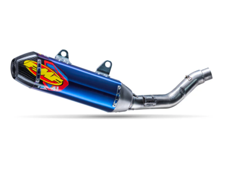 FMF Racing 24-26 Triumph TF 250-X Factory 4.1 RCT Titanium Anodized SL (Slip-On) w/ Carbon Cap