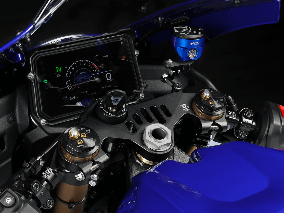 Bonamici Triple Tree Clamp Yamaha R9 (Black) (Street)