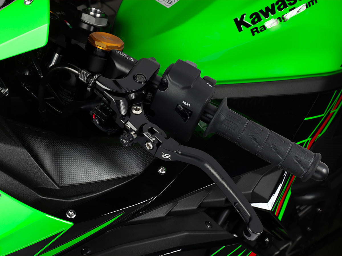 Bonamici Kawasaki Ninja ZX-4R/RR Brake & Clutch Levers (Black/Green)