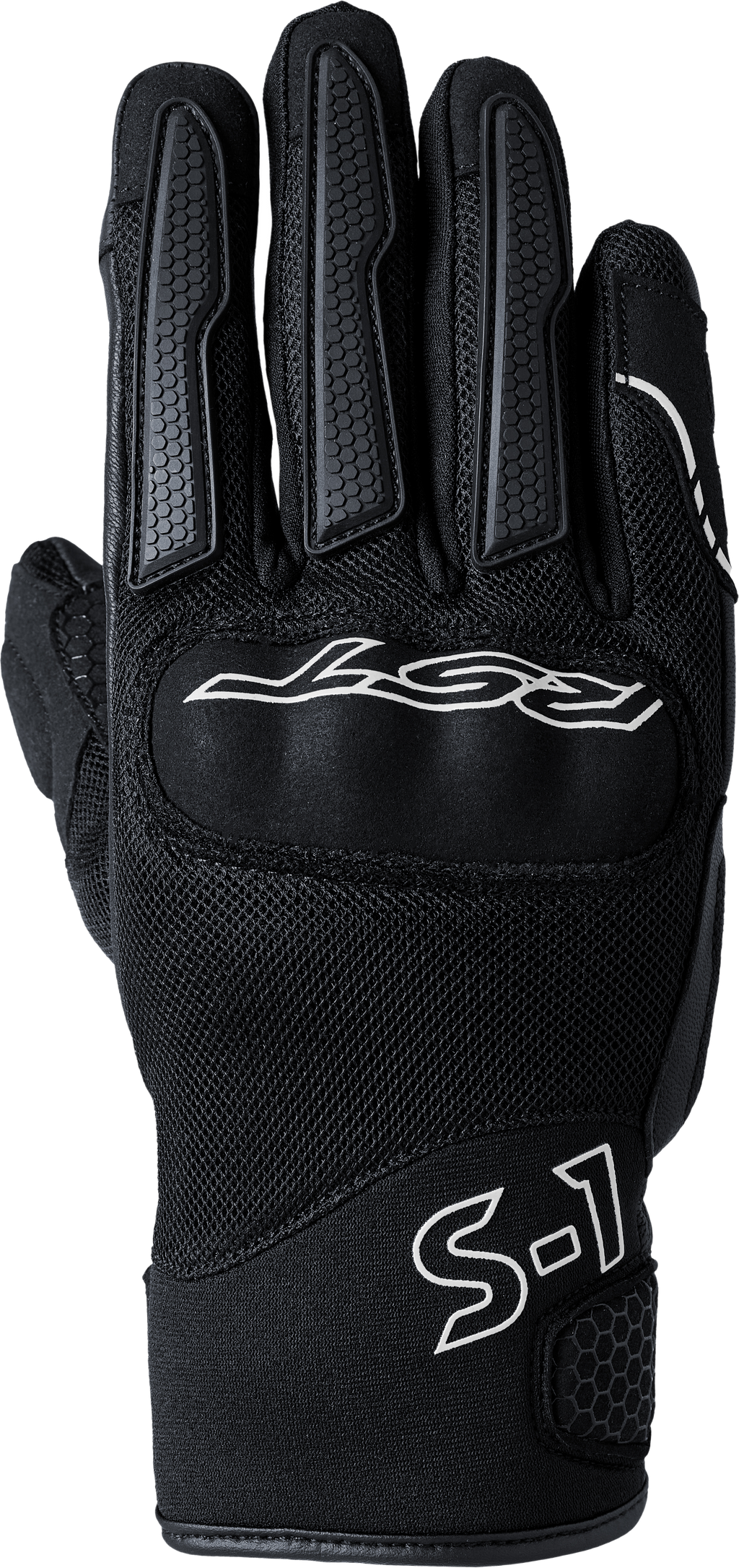 RST S-1 Mesh CE Men's Gloves - Black / Black / White - View 1