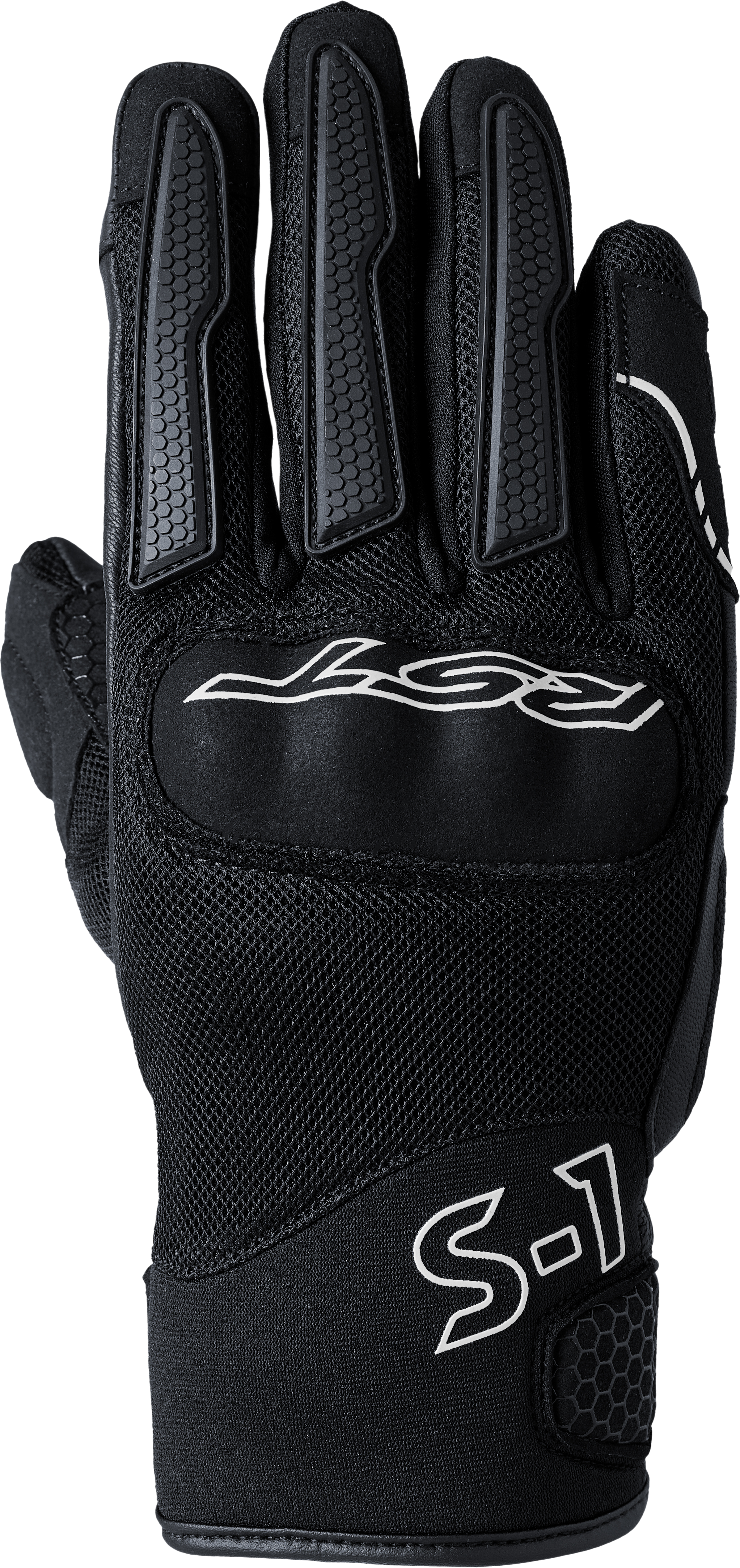 RST S-1 Mesh CE Men's Gloves - Black / Black / White - View 1