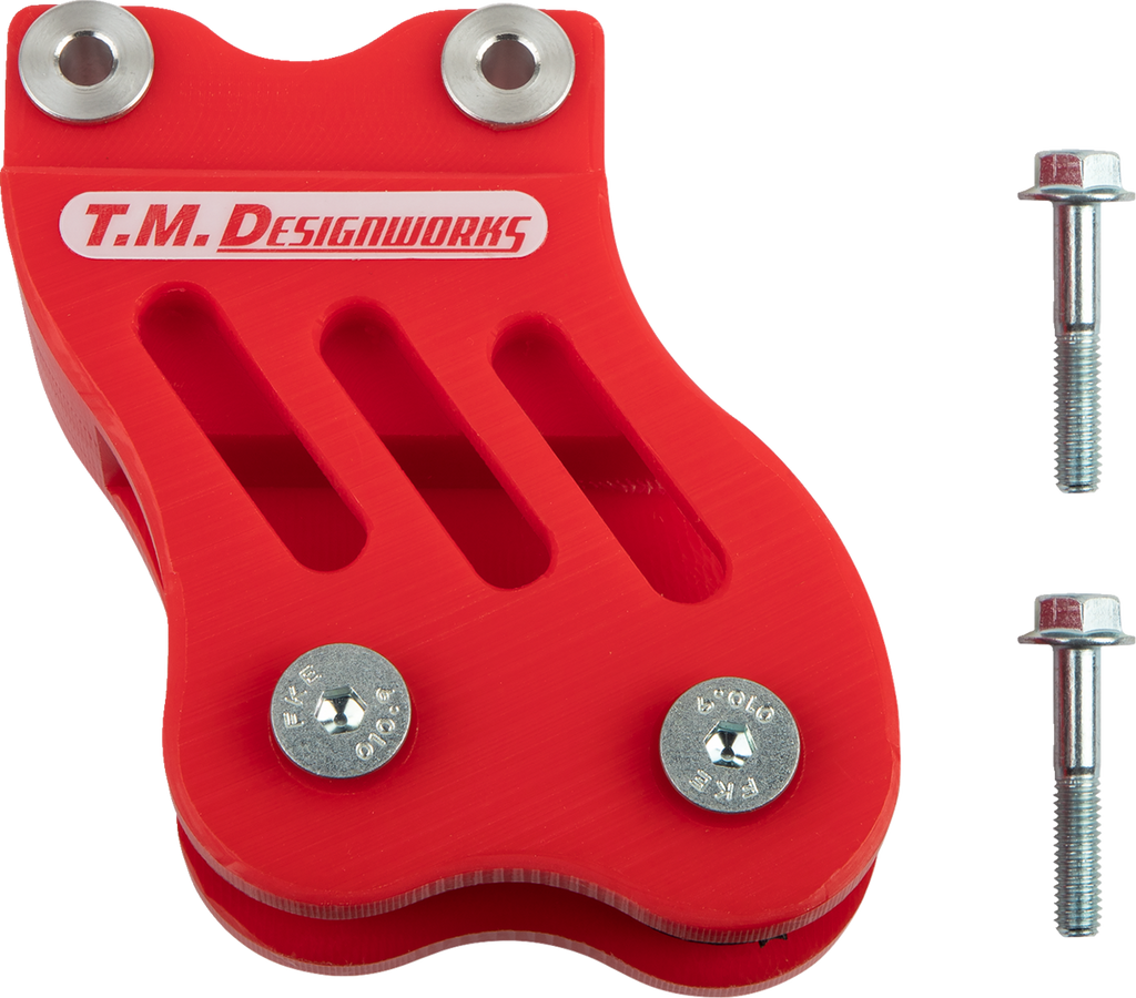 T.M. DESIGNWORKS Chain Guide - Red / TRX 450R 1231-1662