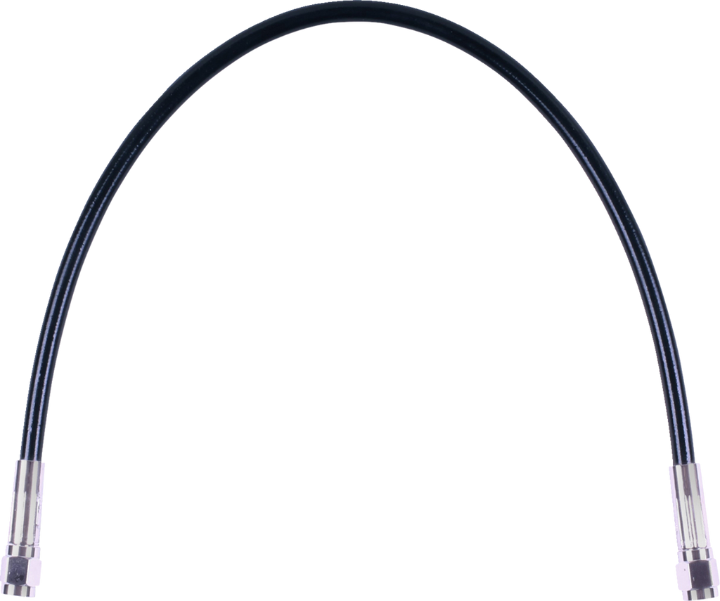 MAGNUM SHIELDING Universal XR Brake Line - 15" / Black w/ Chrome Fittings 1741-6706