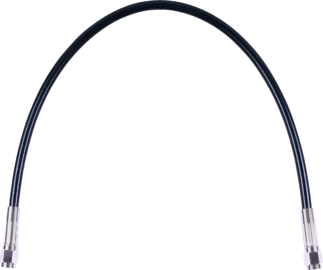 MAGNUM SHIELDING Universal XR Brake Line - 15" / Black w/ Chrome Fittings 1741-6706