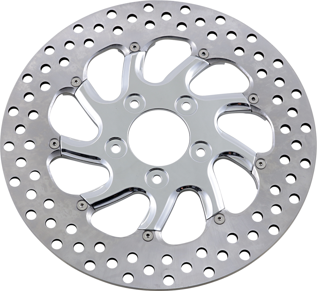 PERFORMANCE MACHINE (PM) Two-Piece Brake Rotor - Brake Rotor / 11.5" / Torque / Chrome 1710-1602