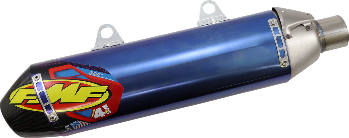 FMF Factory 4.1 RCT Slip-On Muffler - Stainless Steel/Aluminum with Carbon Fiber End Cap - FC