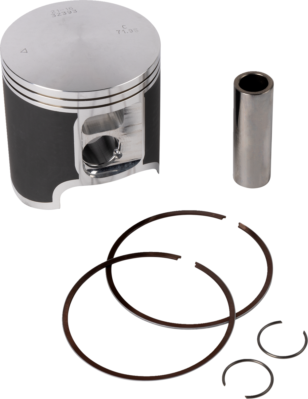 VERTEX Piston Kit Cast Replica for 2 Stroke - Piston Kit / 71.95 mm / Gas Gas EC300 | Rieju MR Racing 300 0910-3186