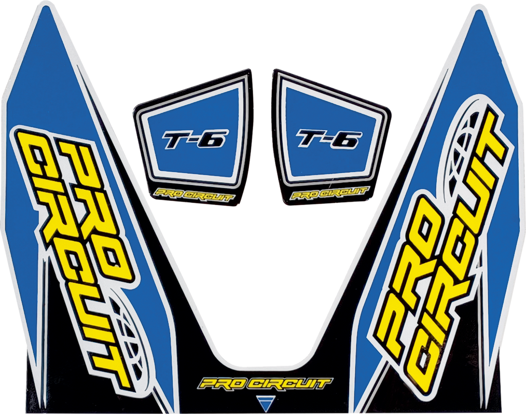 PRO CIRCUIT T-6 Exhaust Decals - T-6 Decal / Light Blue 1860-2270