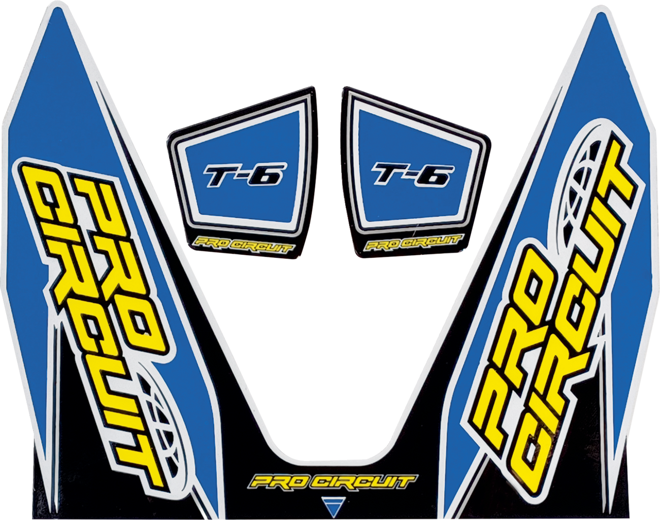 PRO CIRCUIT T-6 Exhaust Decals - T-6 Decal / Light Blue 1860-2270