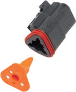 NAMZ CUSTOM CYCLE Deutsch DT Plug and Wedgelock - DP-3B