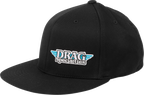THROTTLE THREADS Flat Bill Hat - Drag Specialties Flat Bill Hat / Black 2501-2141