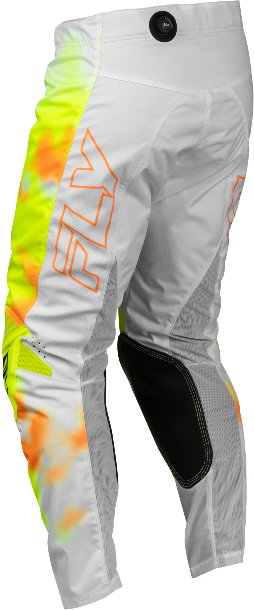 FLY Racing Kinetic Blur Pants (2027) - White / Hi-Viz / Orange - View 8
