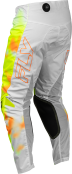 FLY Racing Kinetic Blur Pants (2027) - White / Hi-Viz / Orange - View 8