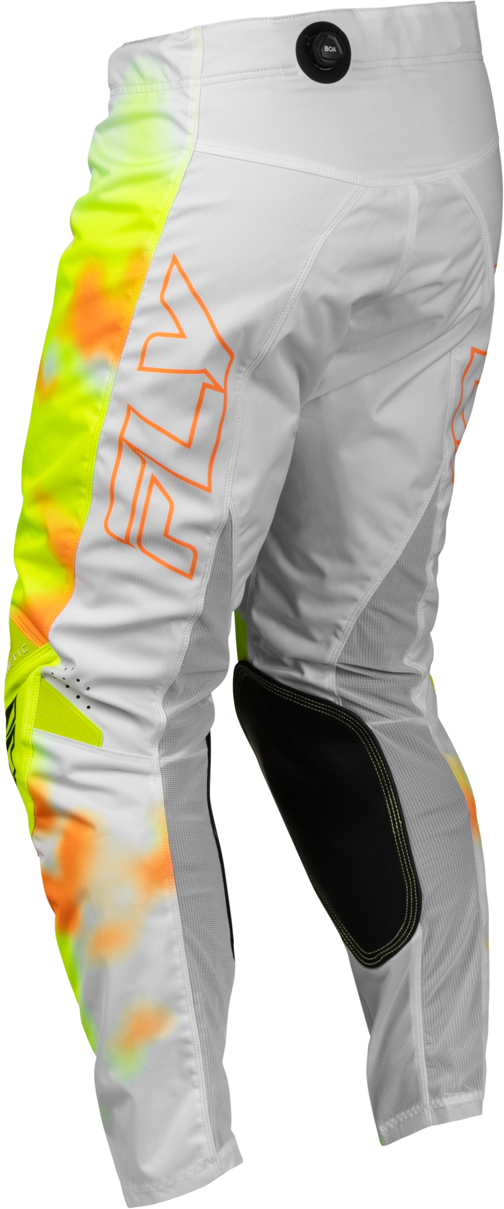 FLY Racing Kinetic Blur Pants (2027) - White / Hi-Viz / Orange - View 8