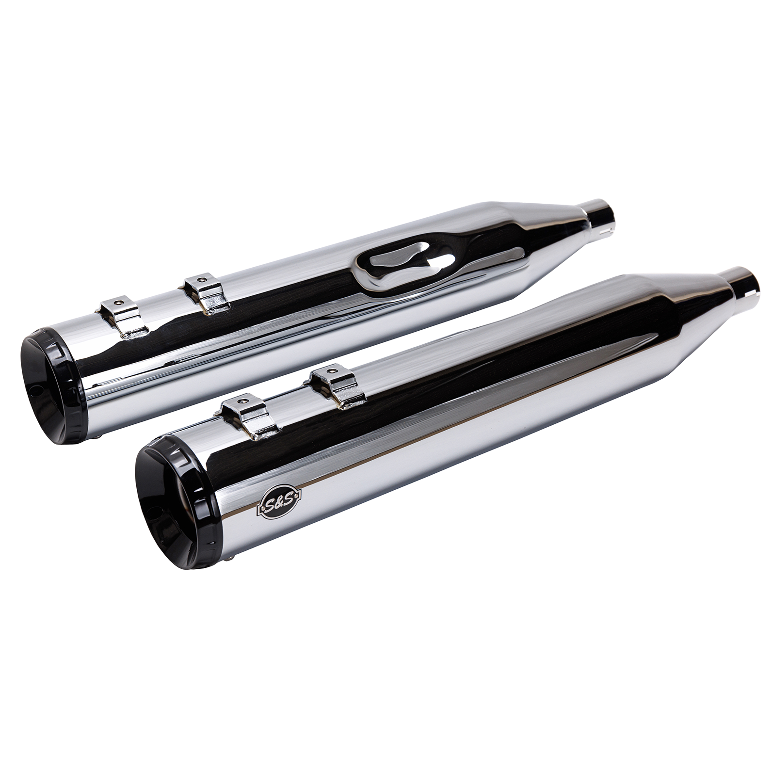 4-1/2" GNX Slip-On Mufflers - Chrome