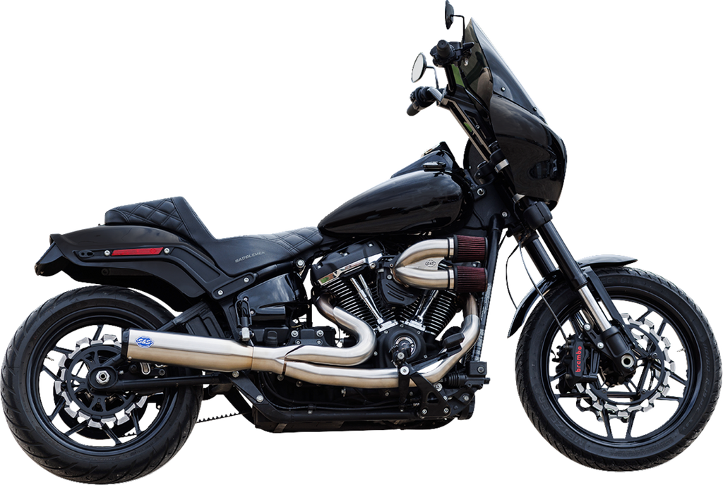 2-into-1 Qualifier Exhaust System - Race Only - Brushed Stainless