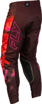 FLY Racing Kinetic Blur Pants (2027) - Red / Maroon - View 23