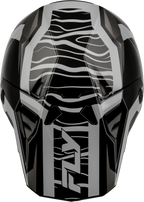 FLY Racing Formula CP Charge Helmet (2027) - Black / Grey / Light Grey - View 9