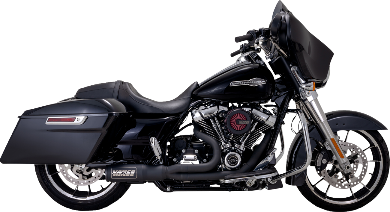 2-into-1 High Output PCX™ Exhaust System - Black - Touring