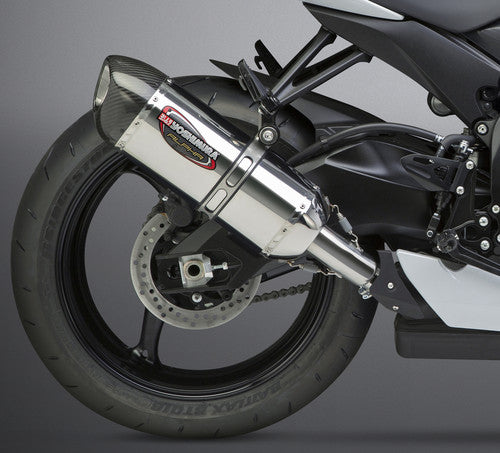 Yoshimura GSX-R600/750 11-26 Alpha Stainless Slip-On Exhaust, w/ Stainless Muffler