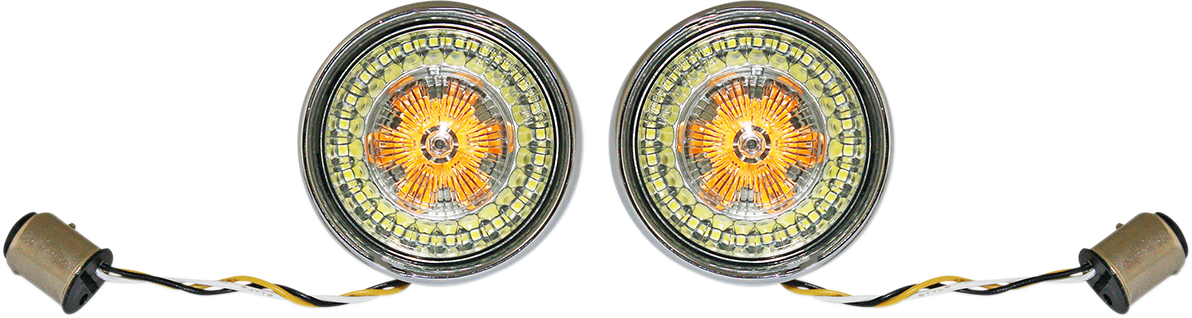 CUSTOM DYNAMICS Bullet Turn Signal - 1157 / Chrome / Smoke Lens 2020-1591