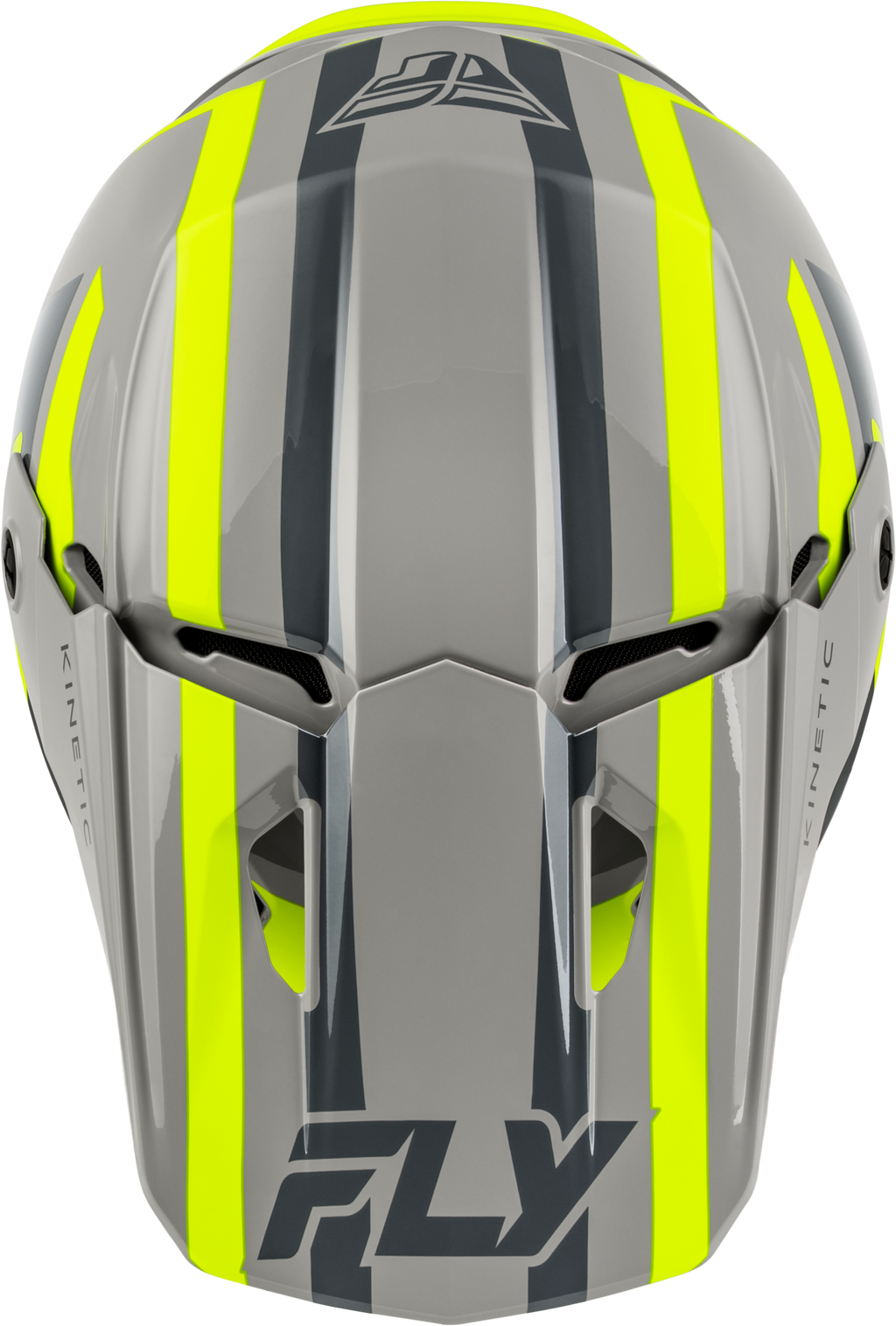 FLY Racing Kinetic Sync Helmet (2027) - Grey / Hi-Viz - View 10
