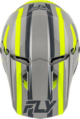 FLY Racing Kinetic Sync Helmet (2027) - Grey / Hi-Viz - View 26