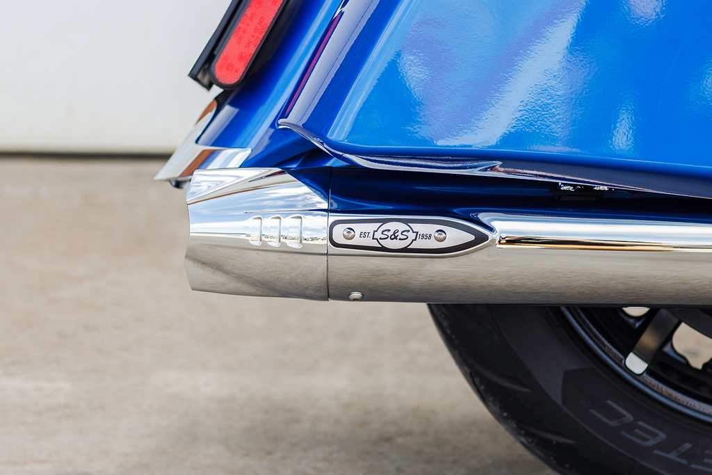 4" Broadhead Slip-On Mufflers - Fishtail - Chrome