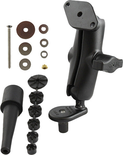 RAM Mounts RAM-B-176 Fork Stem Double Socket Arm with Diamond Base Adapter