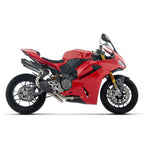 Arrow Ducati Panigale V2/V2s E5+ 2025 2026 Rh/Lh Round Sil Titanium Dark Silencers + Stainless Steel Link Pipe 77004prn