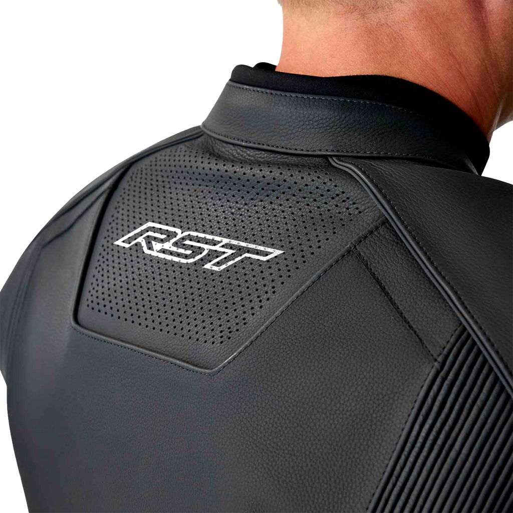 RST S-1 CE Men's Leather Jacket - Black / White - View 20