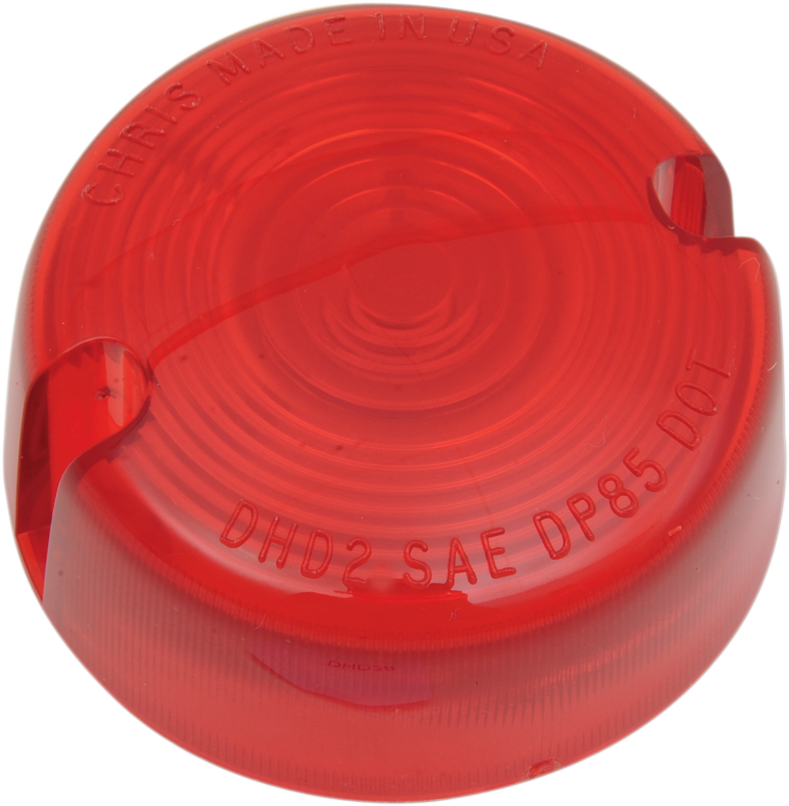CHRIS PRODUCTS Rear Turn Signal Lens - Red / '86-'99 FX DHD-2R