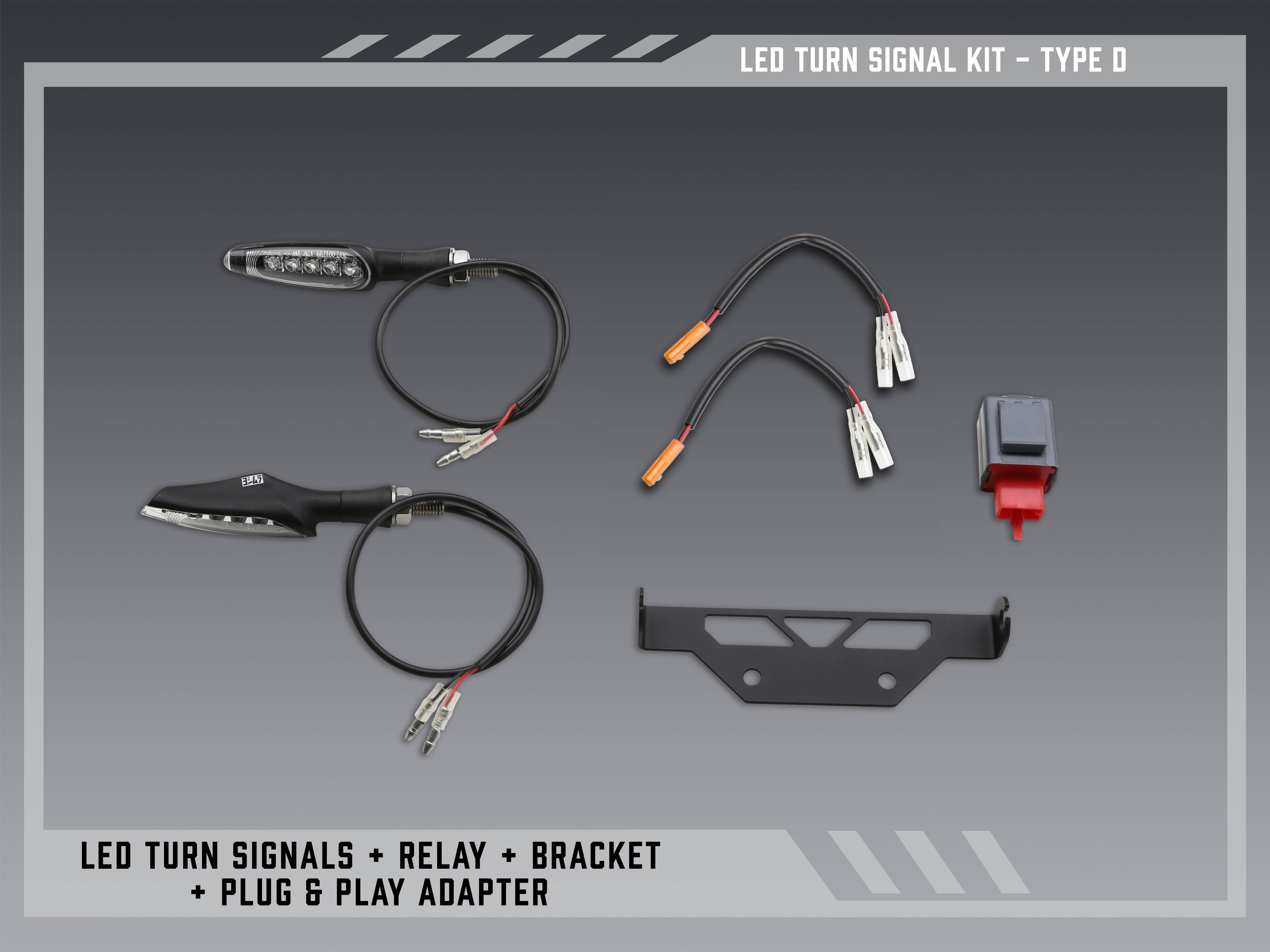 Yoshimura Type D Standard LED Signal Kit For V2 Fender Eliminators