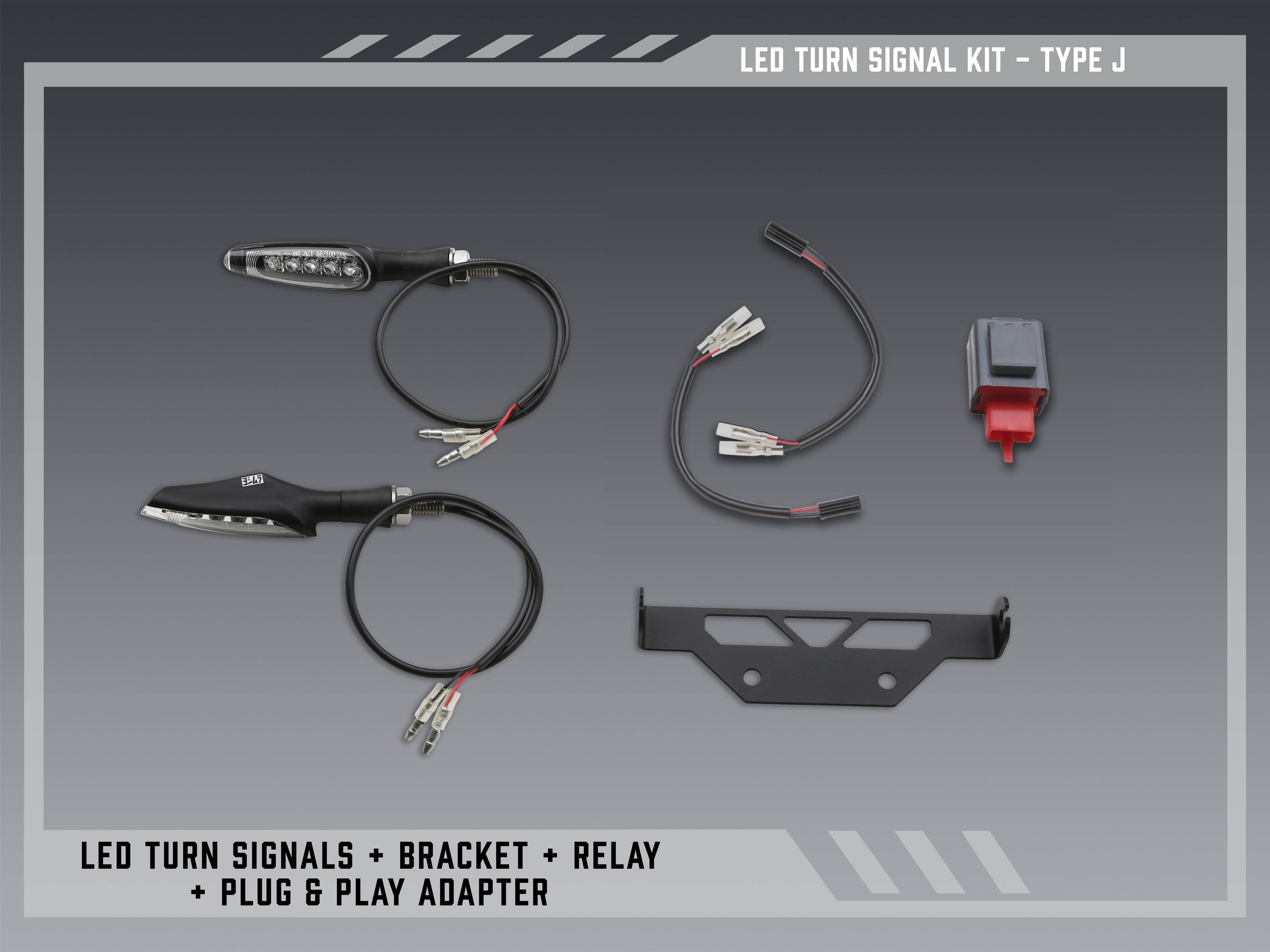 Yoshimura Type J Standard LED Signal Kit for V2 Fender Eliminators