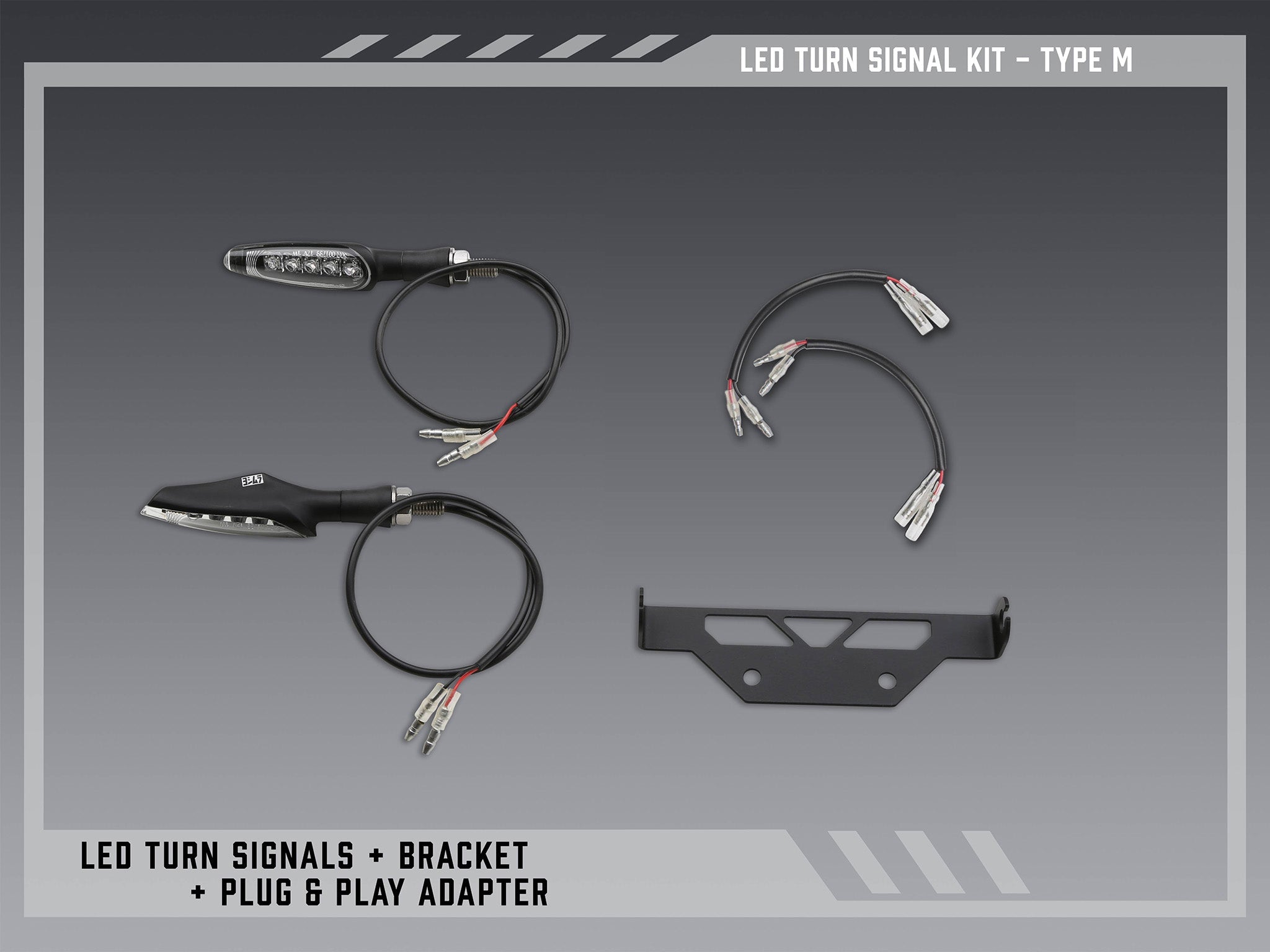 Yoshimura Type M Standard LED Signal Kit for V2 Fender Eliminators