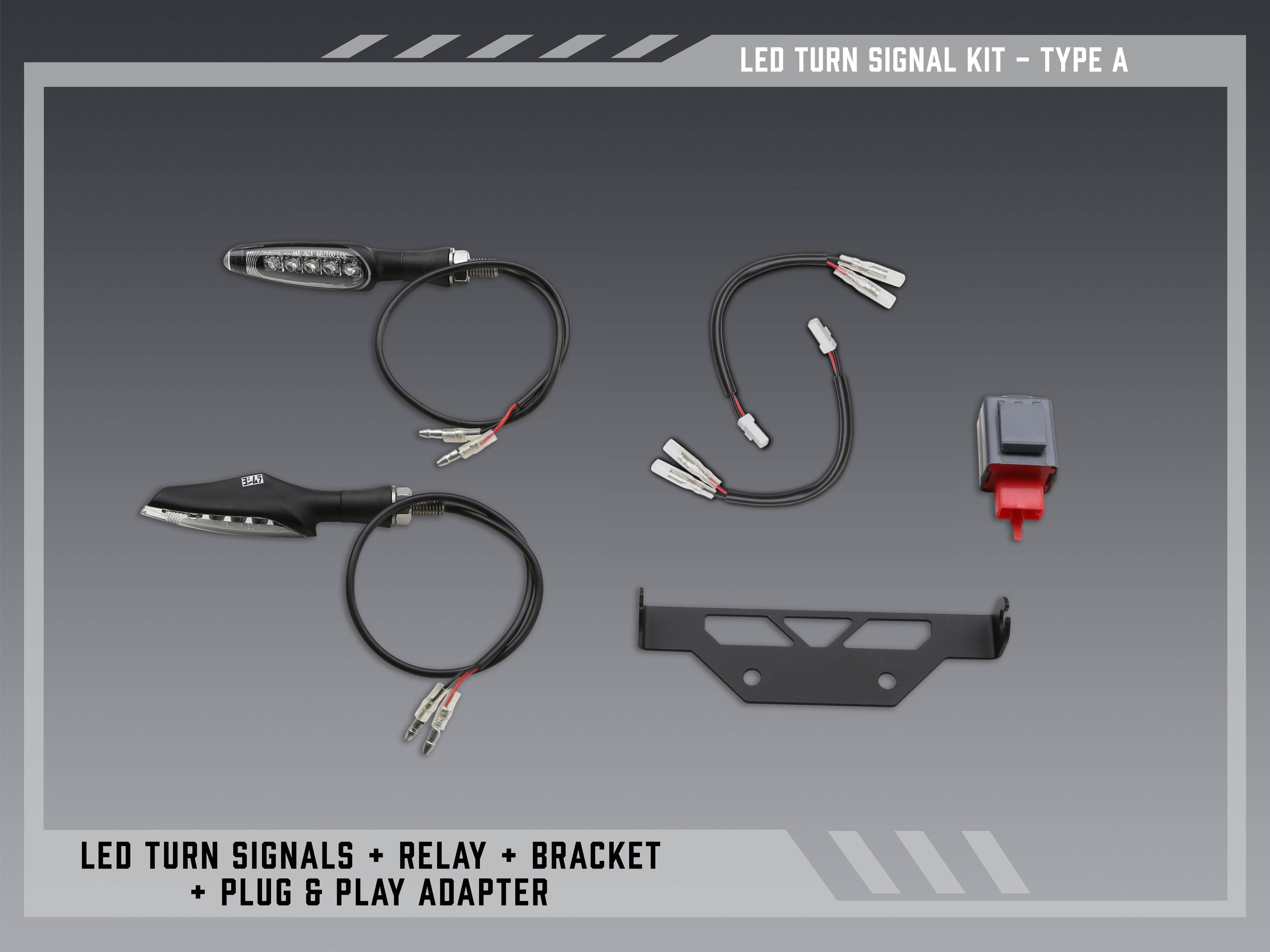 Yoshimura Type A Standard LED Signal Kit for V2 Fender Eliminators