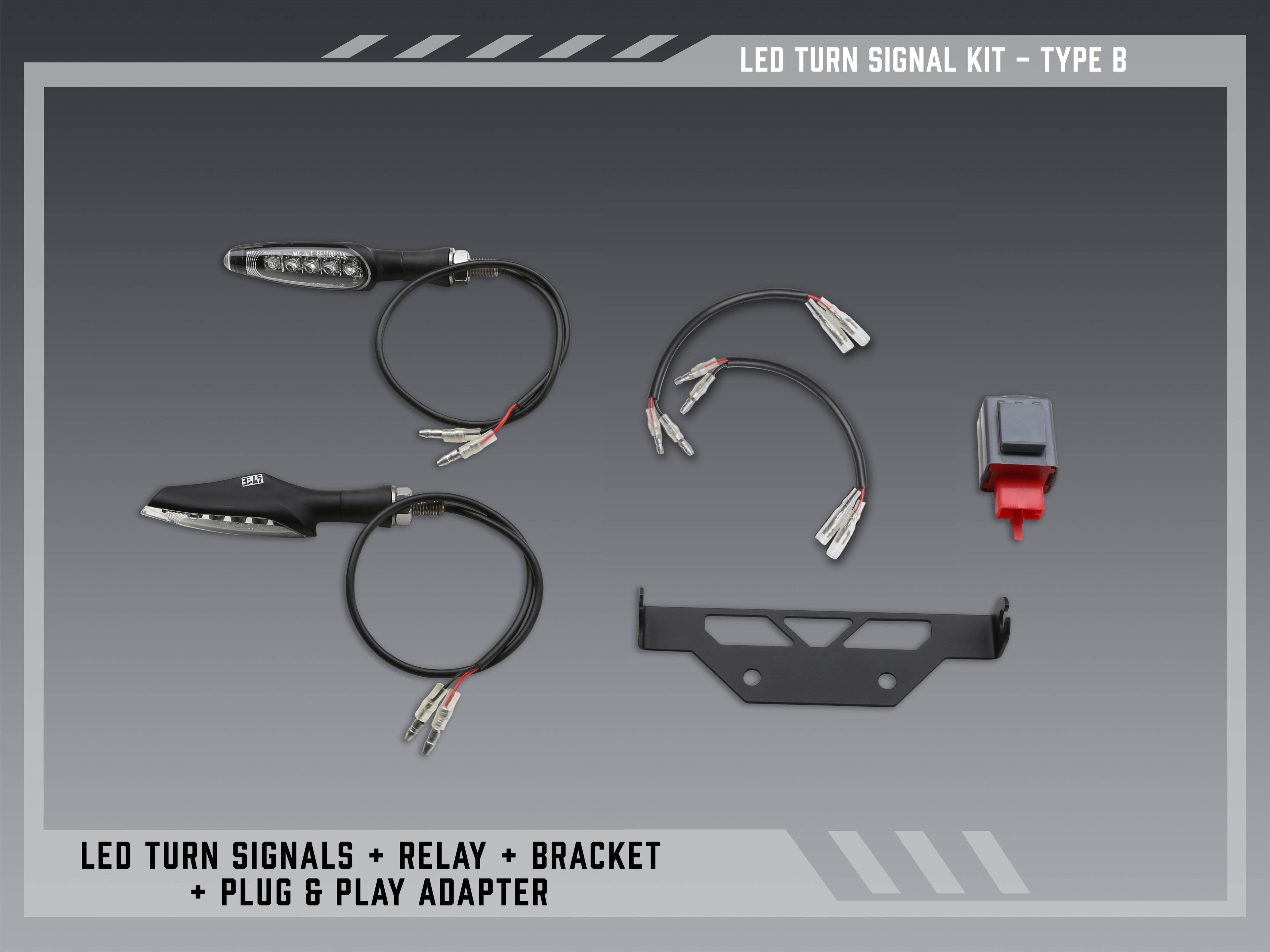 Yoshimura Type B Standard LED Signal Kit for V2 Fender Eliminators