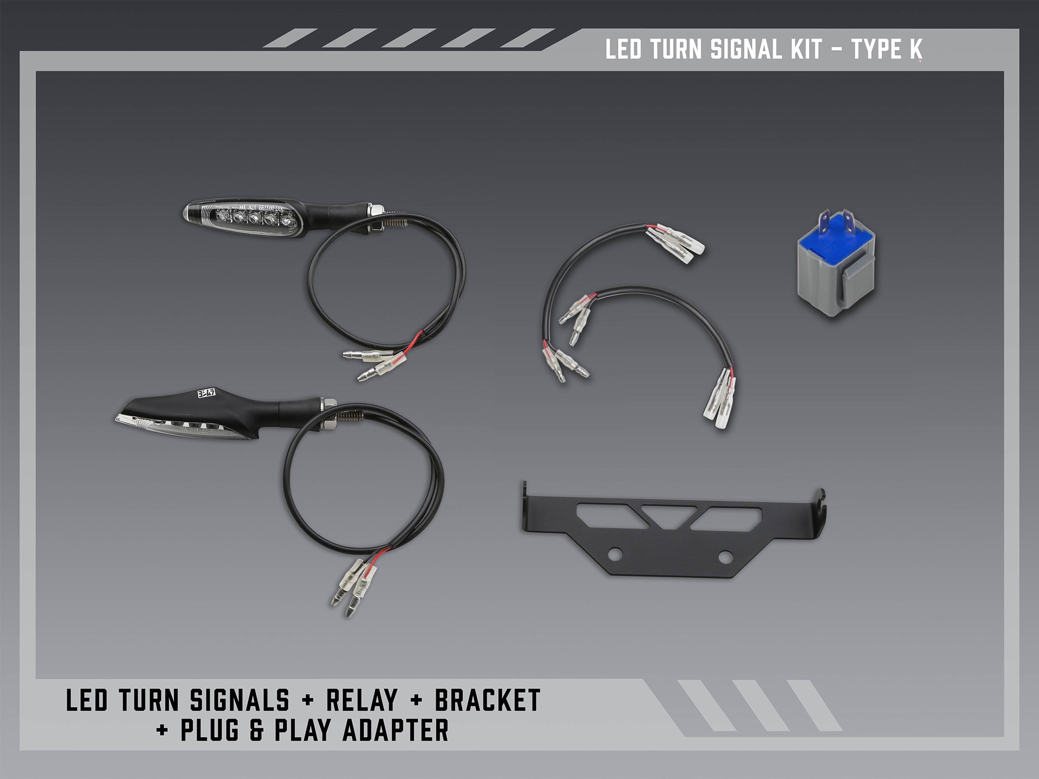 Yoshimura Type K Standard LED Signal Kit for V2 Fender Eliminators