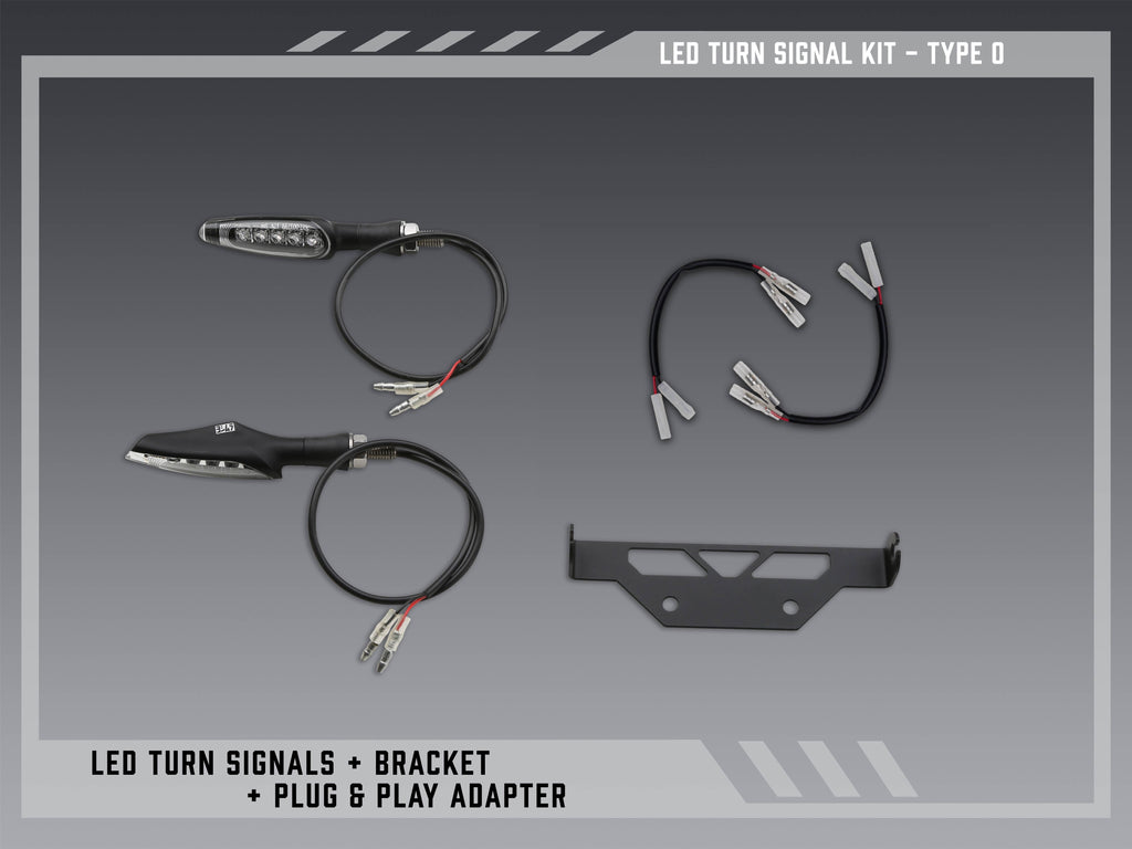 Yoshimura Type O Standard LED Signal Kit for V2 Fender Eliminators