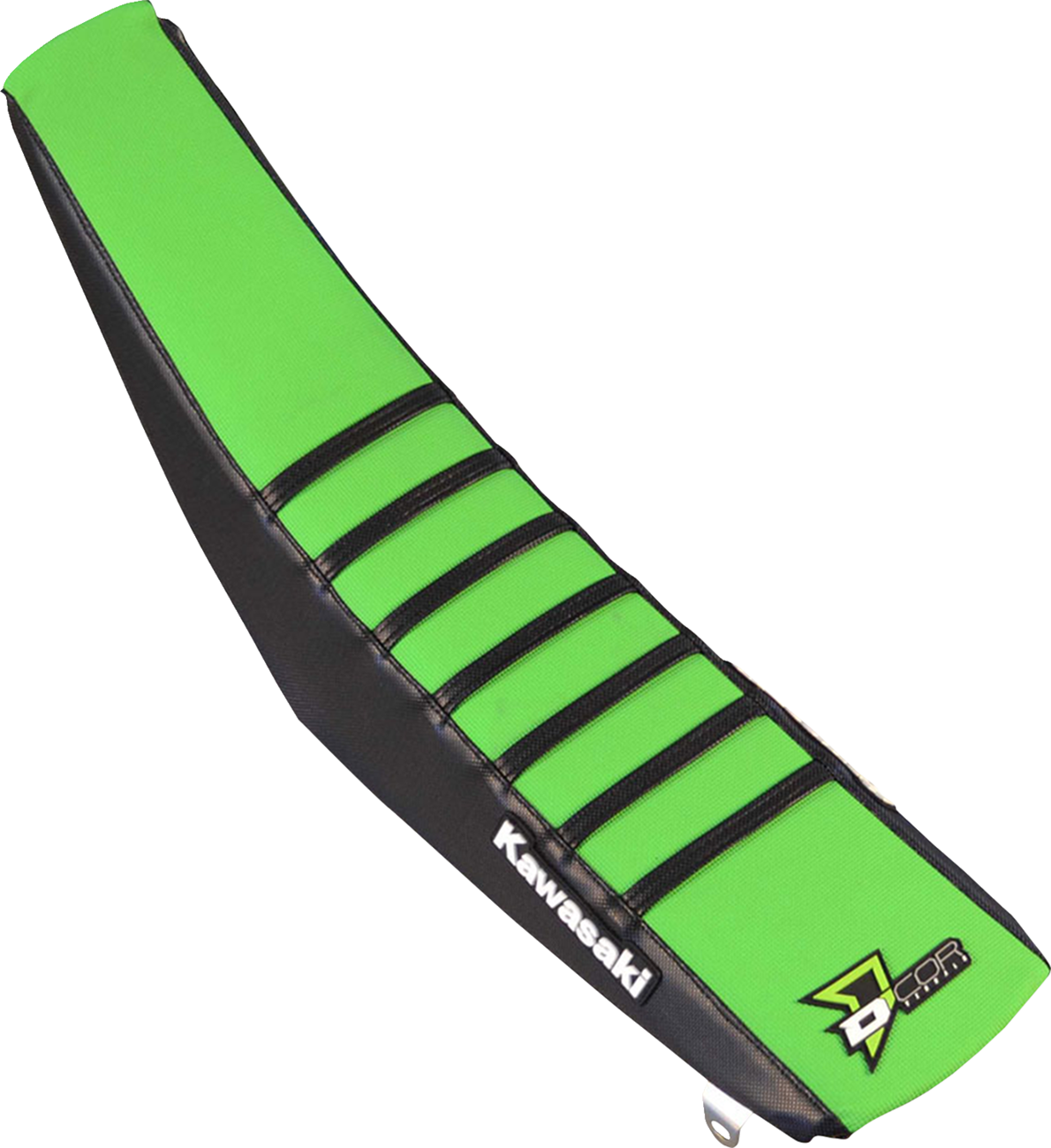 D'COR Visuals Seat Cover - Black/Green - KX250F/450F '16-'20