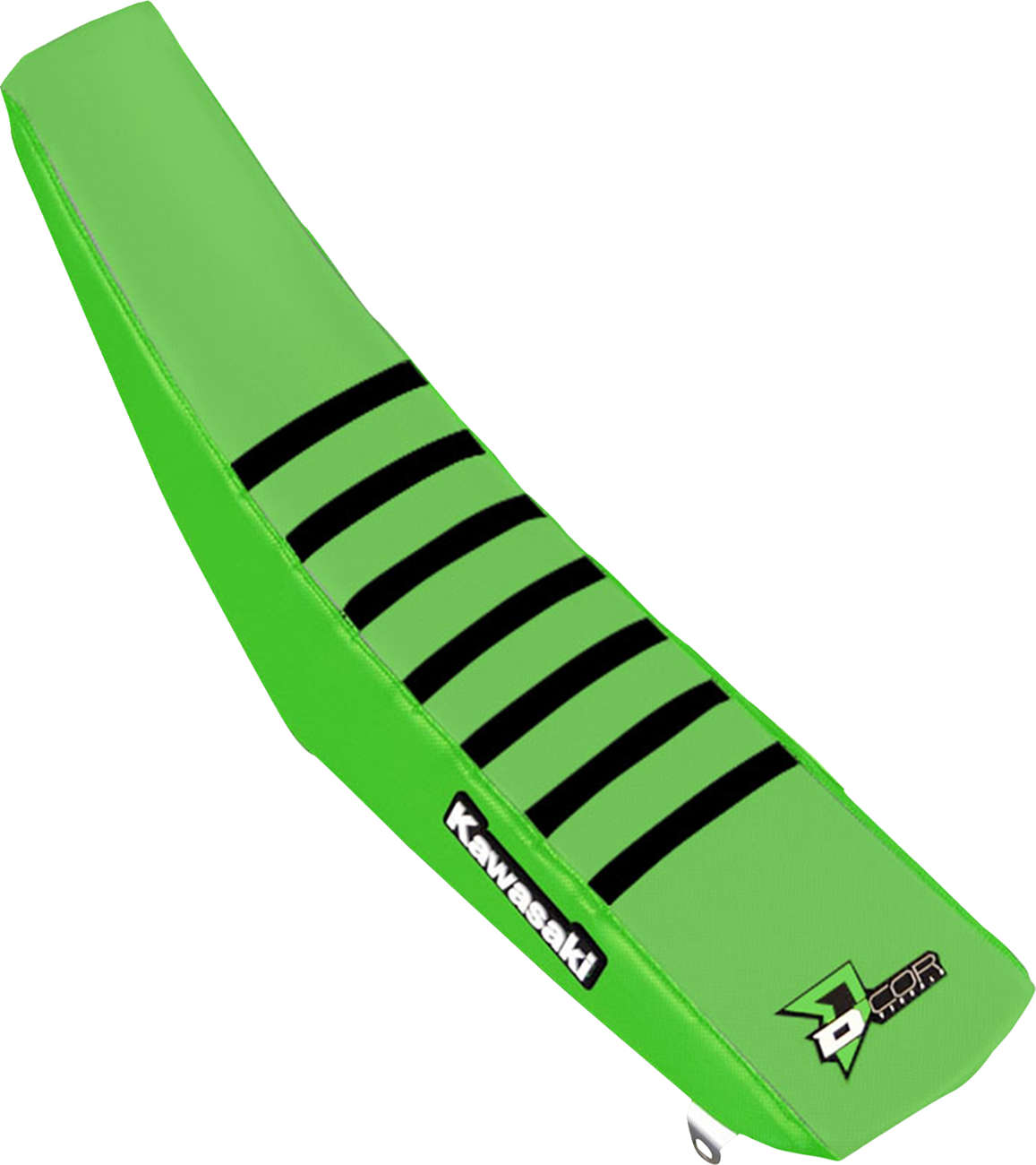 D'COR Visuals Seat Cover - Green/Black - KX250F/450F '16-'20